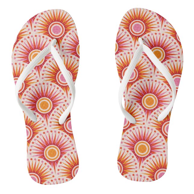 Sunrise... sunshine... sunset! thongs (Footbed)