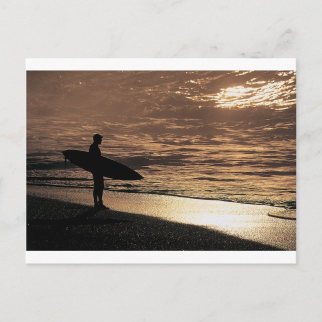 Sunrise surfer postcard (Front)
