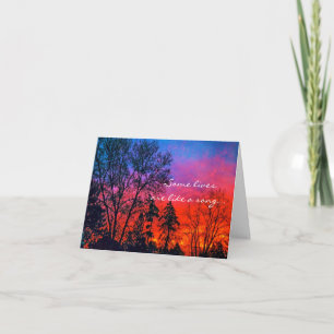 Sunrise sympathy card