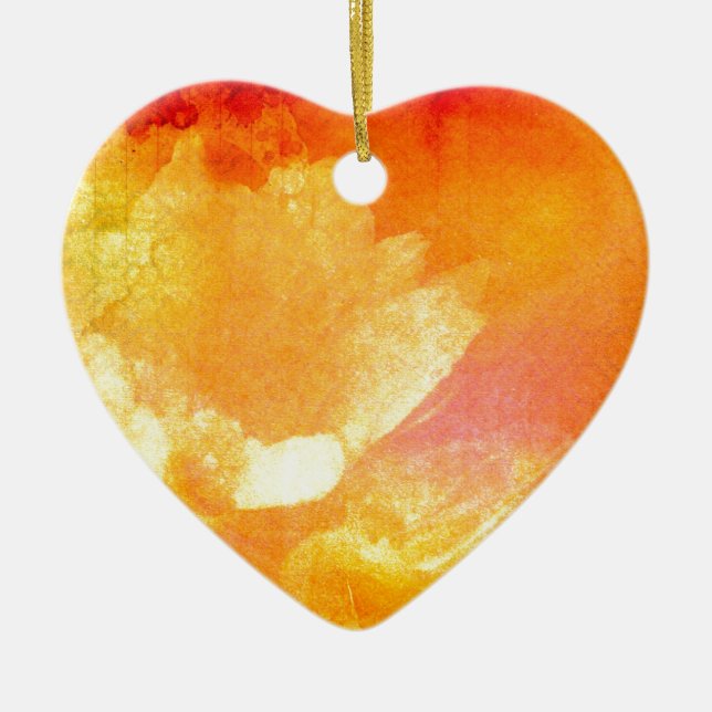 Sunrise Symphony Ceramic Ornament (Front)