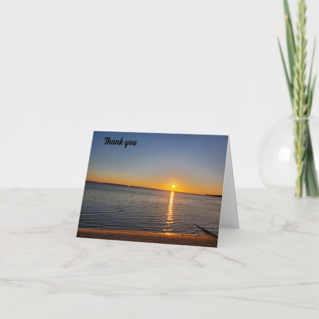 Sunrise  thank you card (Front)