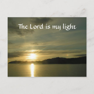 Sunrise - the Lord is my light Postcard