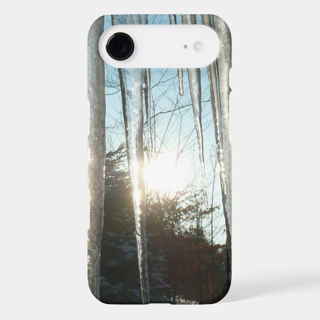Sunrise Through Icicles Winter Nature Photography Case-Mate iPhone Case (Back)