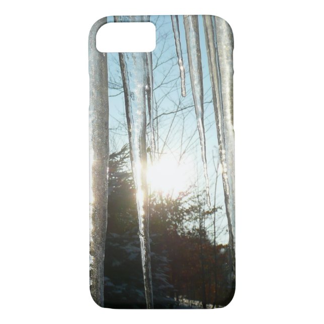 Sunrise Through Icicles Winter Nature Photography Case-Mate iPhone Case (Back)
