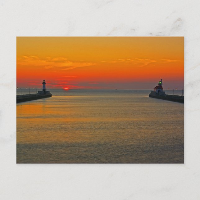 Sunrise through the Canal Postcard (Front)