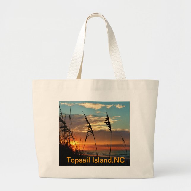 Sunrise Through the Dunes Large Tote Bag (Front)