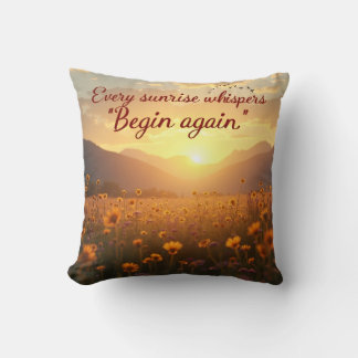 Sunrise Throw Pillow