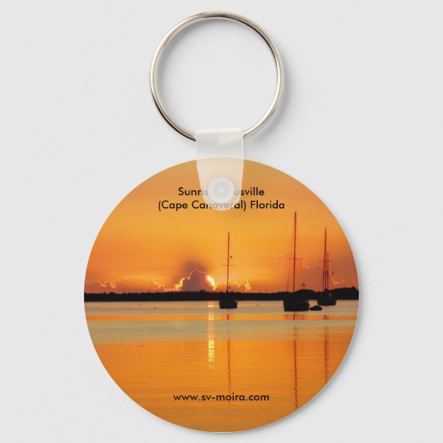 Sunrise, Titusville (Cape Canaveral) Florida Key Ring (Front)