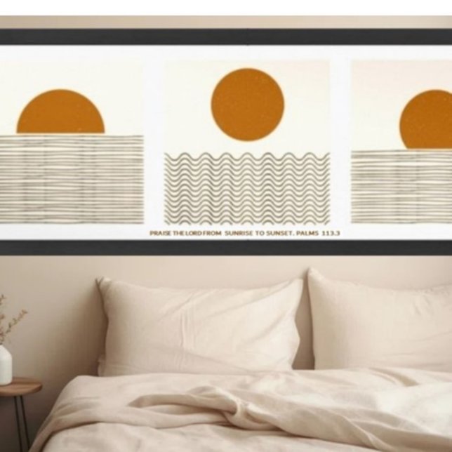 Sunrise to Sunset Praise Boho Scripture Wall Art  (Creator Uploaded)