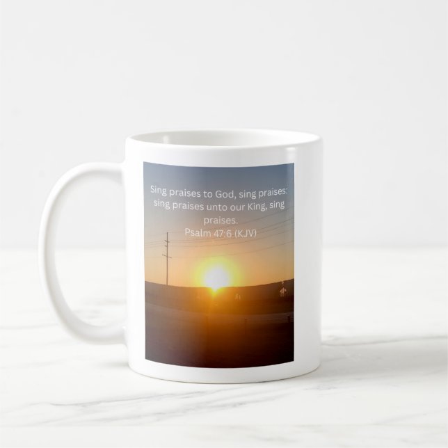 Sunrise Train Coffee Mug (Left)