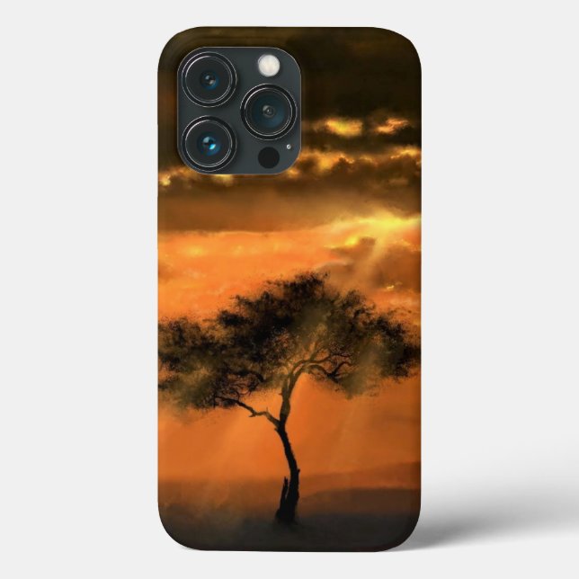 Sunrise Tree Sunbeams Case-Mate iPhone Case (Back)
