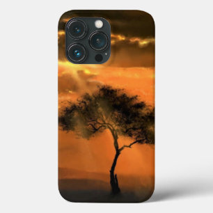 Sunrise Tree Sunbeams iPhone Case