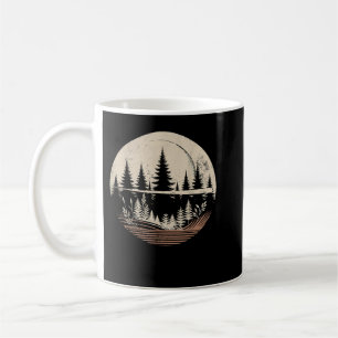 Sunrise Trees Nature Hiking Camping Trees Outdoors Coffee Mug