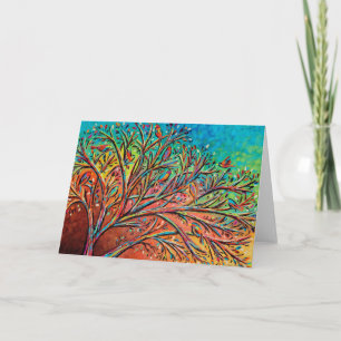 Sunrise Treetop Birds II Card