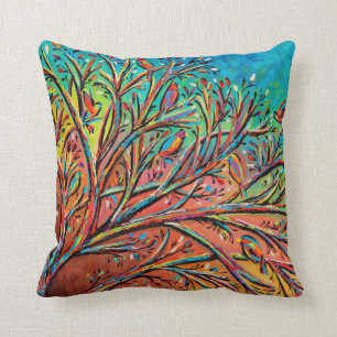 Sunrise Treetop Birds II Cushion