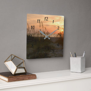 Sunrise Tybee Island, Georgia Wall Clock