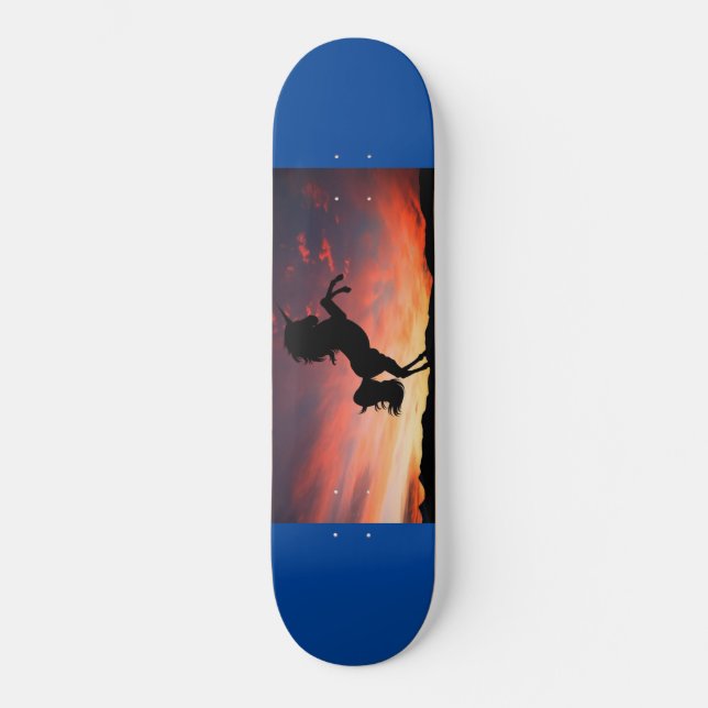 Sunrise Unicorn Skateboard (Front)