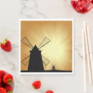 Sunrise Windmills Napkin