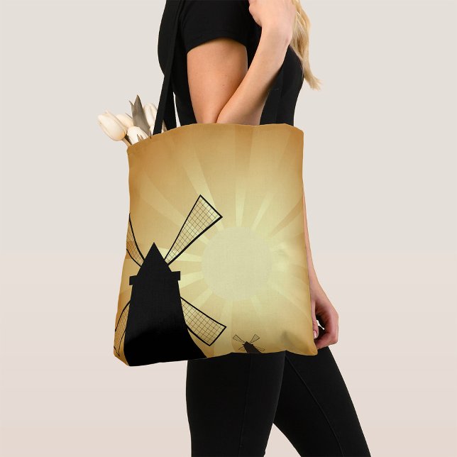 Sunrise Windmills Tote Bag (Creator Uploaded)