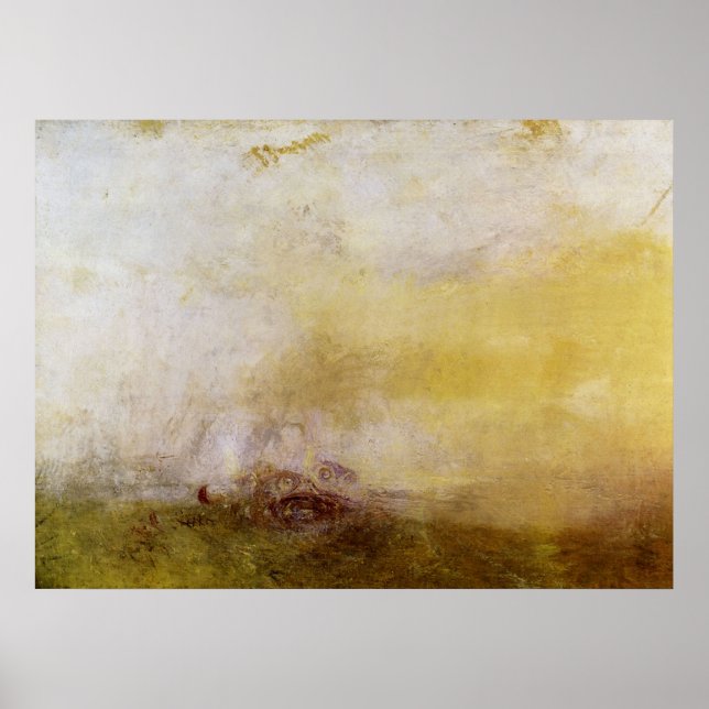 Sunrise with Sea Monsters by Joseph Mallord Turner Poster (Front)