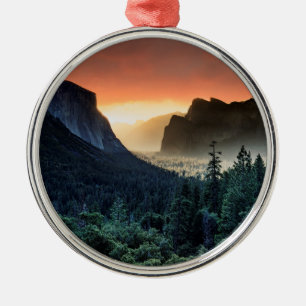 Sunrise   Yosemite National Park Metal Ornament
