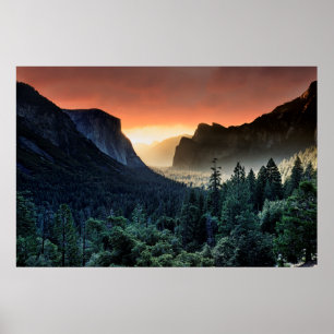 Sunrise Yosemite National Park Poster