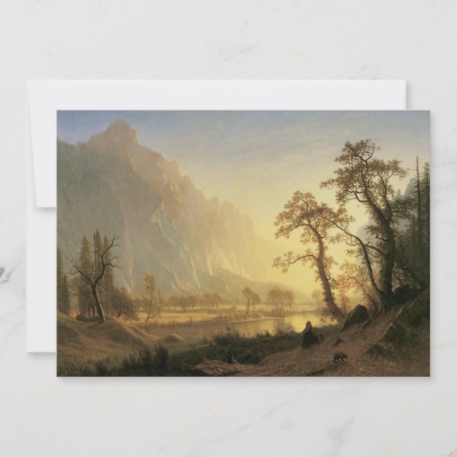 Sunrise, Yosemite Valley by Albert Bierstadt (Front)