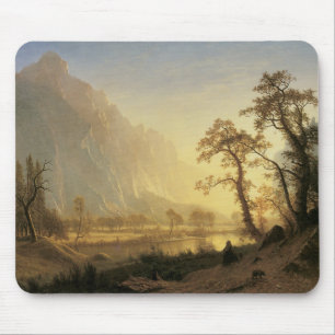 Sunrise, Yosemite Valley by Albert Bierstadt Mouse Pad