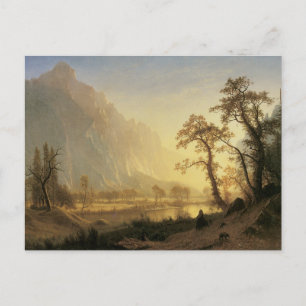 Sunrise, Yosemite Valley by Albert Bierstadt Postcard