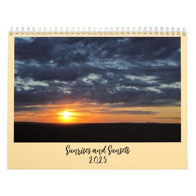 Sunrises and Sunsets 2025 Calendar (Cover)