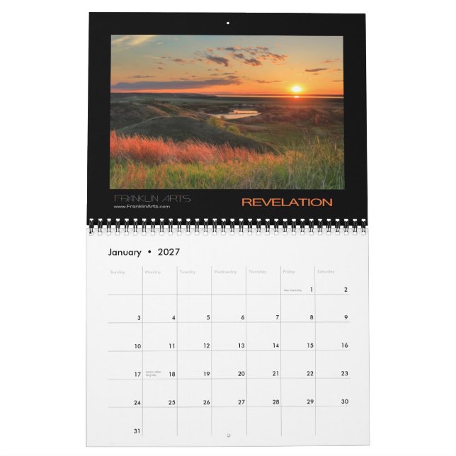 Sunrises & Sunsets 2012 Calendar (Jan 2027)