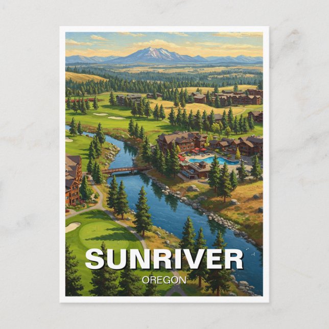 Sunriver Oregon Travel Postcard (Front)
