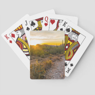 Sunrize Over Arizona Trail Playing Cards