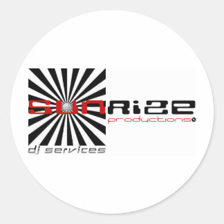 sunrize productions classic round sticker
