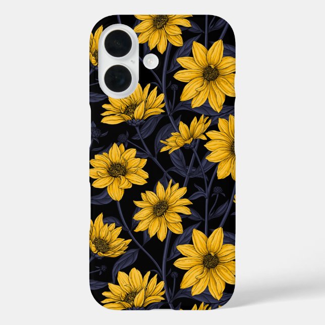 Sunroot, wild sunflower in yellow and blue Case-Mate iPhone case (Back)