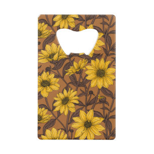 Sunroot, wild sunflower in yellow and  brown