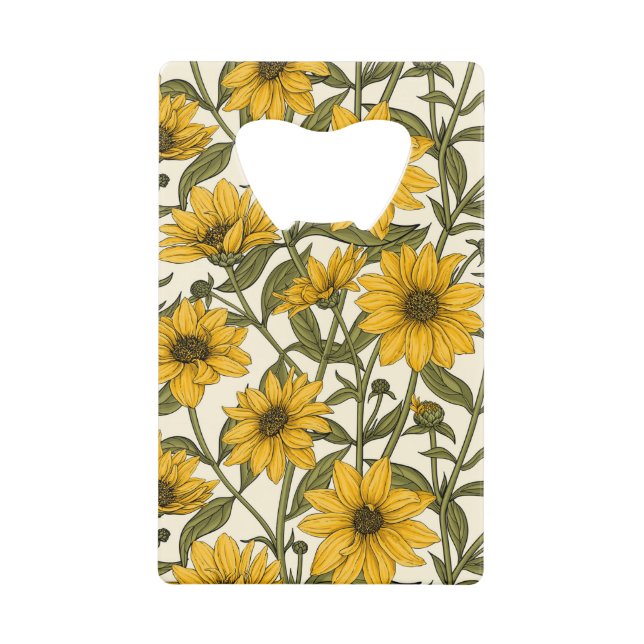 Sunroot, wild sunflower on off white (Front)