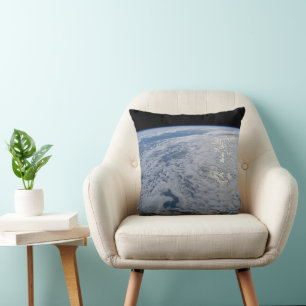 Sun's Glint Beaming On The South Pacific Ocean. Cushion
