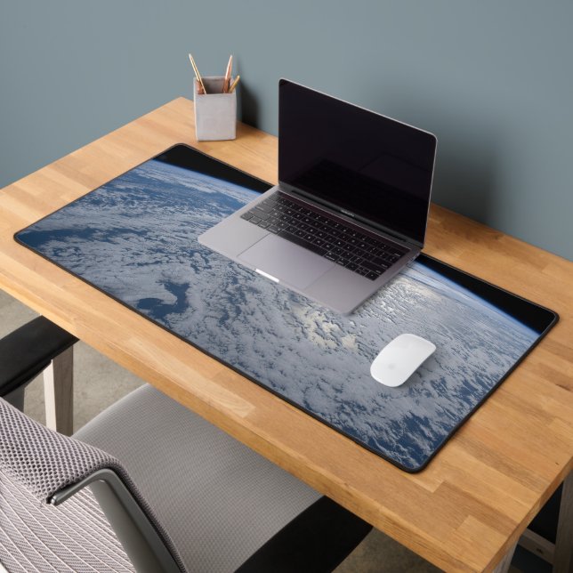 Sun's Glint Beaming On The South Pacific Ocean. Desk Mat (Office 2)