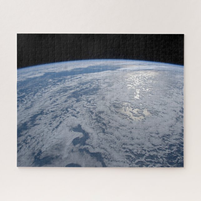 Sun's Glint Beaming On The South Pacific Ocean. Jigsaw Puzzle (Horizontal)