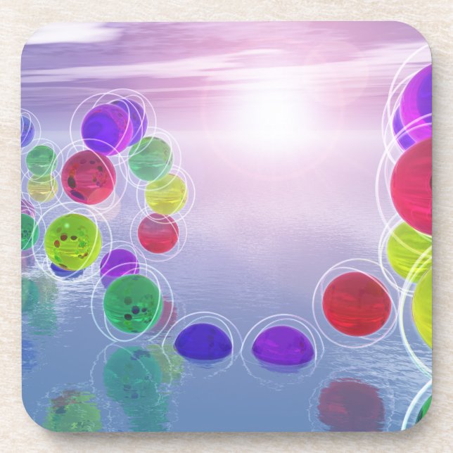 Suns in Their Courses Cork Coaster (Front)