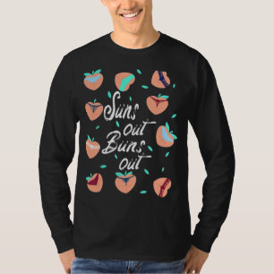 Suns Out Buns Out Bikini Cute Hearts Peaches Summe T-Shirt