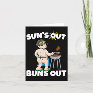 Suns Out Buns Out I Rbecue Pulled Pork Steak Bbq G Card