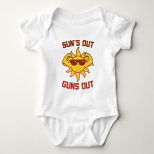 Sun's Out Guns Out Baby Bodysuit