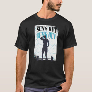 Sun's Out Guns Out Graphic Men Women Bodybuilding T-Shirt
