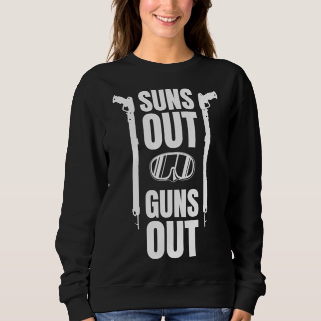 Suns Out Guns Out Spearfishing Print Spearfish Pro Sweatshirt (Front)