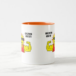 Sun's Out Guns Out! Two-Tone Coffee Mug