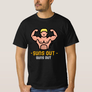 Suns Out Guns Out Weight Lifting T-Shirt