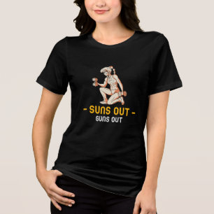 Suns Out Guns Out Weight Lifting Tri-Blend Shirt