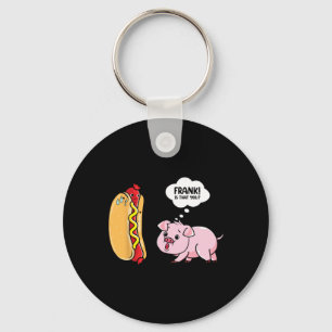 Suns Out Hot Dog Buns Out Funny Sausage Bbq Food L Key Ring